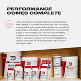 TB12 Sleep: gobelet-eau-prise montre comment intégrer la prise avec de l'eau et une routine sereine.