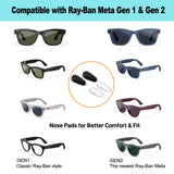 TBATAIL confort quotidien coussin nez Ray-Ban Meta Wayfarer, utilisation longue durée.