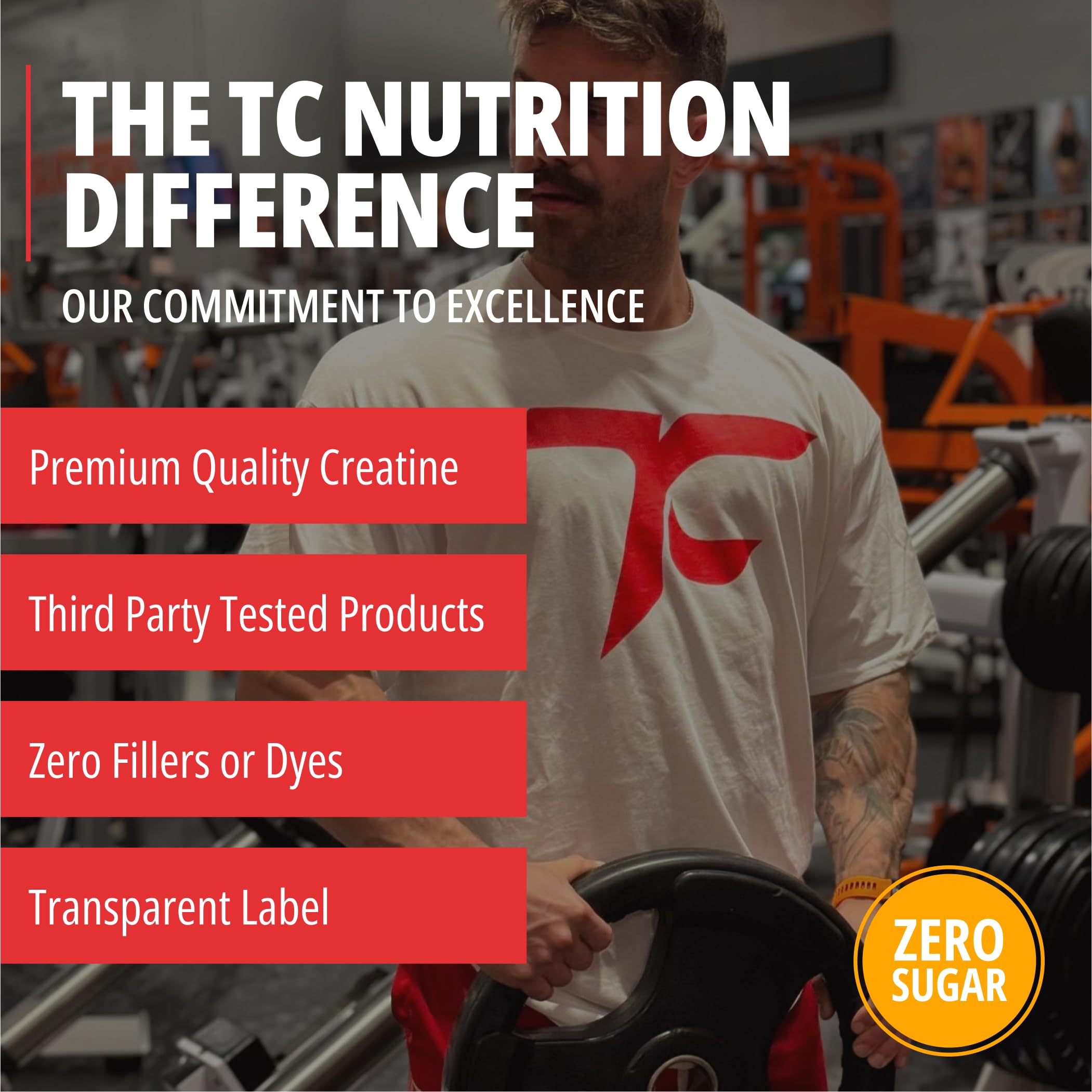 TC Nutrition Poudre prête à être associée à pré-entraînement et BCAA.