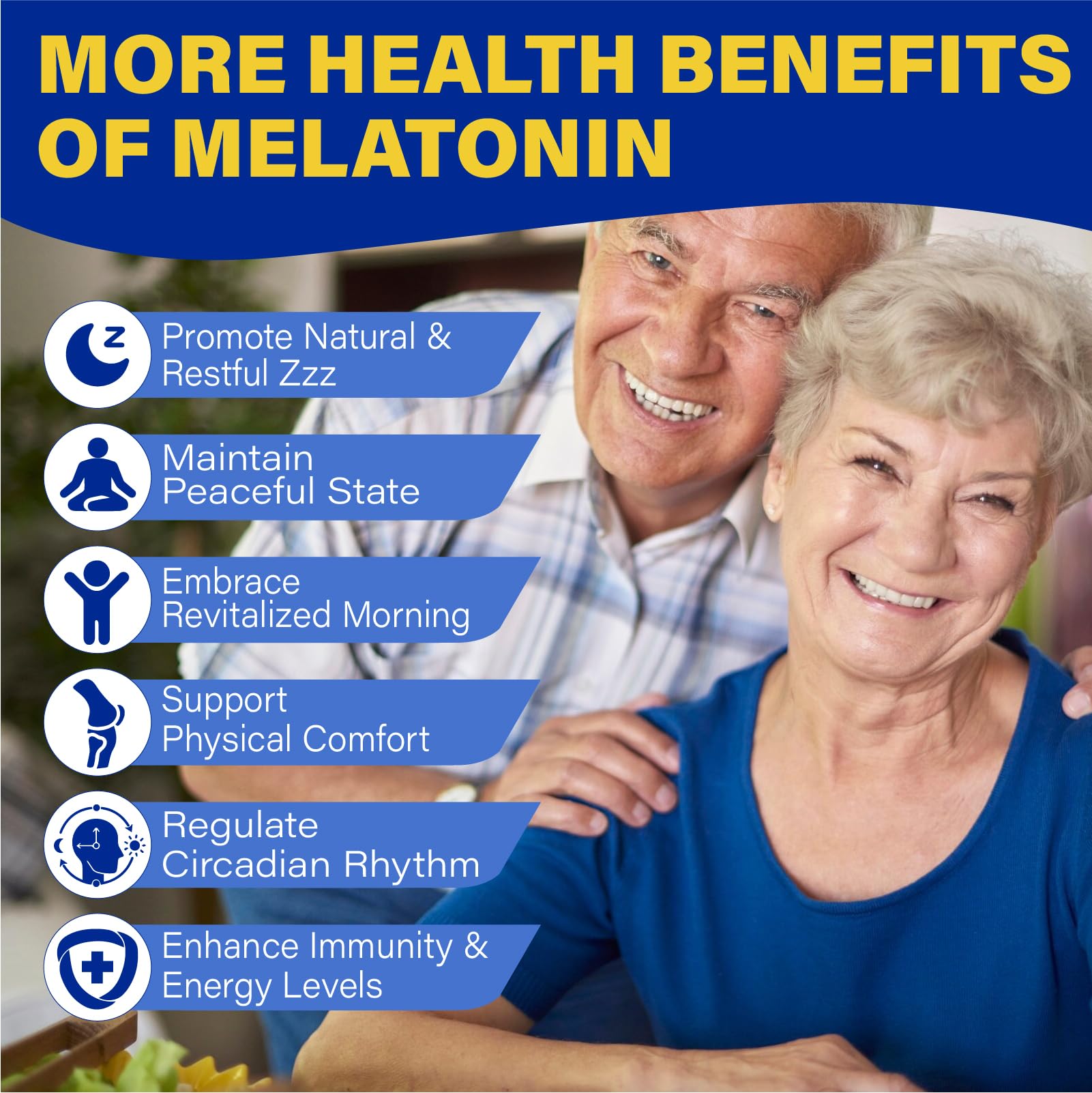 Emballage Tcemundry Gommes Mélatonine 30 mg, pratique et facile à ranger.