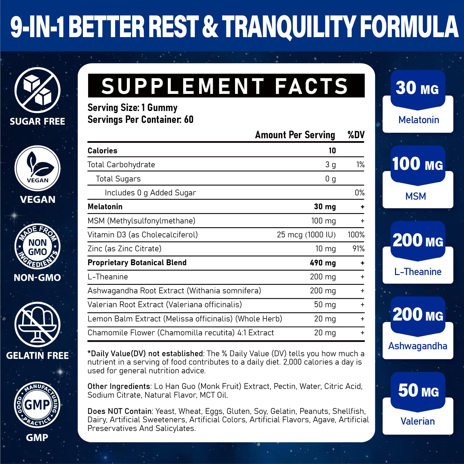 Gomme Tcemundry Mélatonine 30 mg, gros plan sur la texture moelleuse.