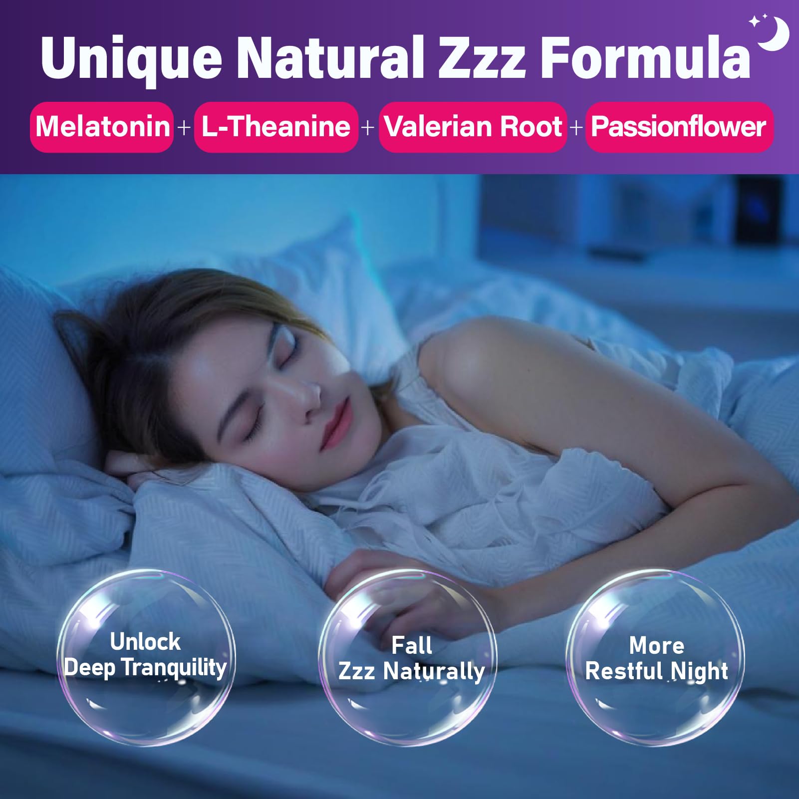 Gommes Tcemundry Mélatonine 20 mg détails et étiquette.
