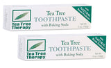 Tea Tree Therapy Dentifrice bicarbonate de soude 5 oz – deux tubes pour haleine fraîche.