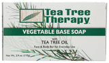 Tea Tree Therapy savon base végétale 3-9oz pour visage et corps, douceur quotidienne.