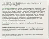 Boîte Tea Tree Therapy, suppositoires, lot de 3, prête à l’emploi