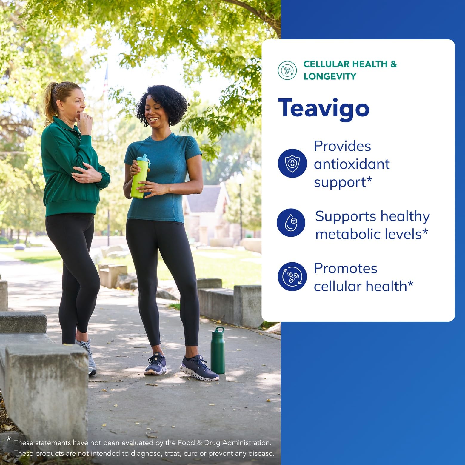 Teavigo extrait thé vert sans caféine : soutien cellulaire potentiel.