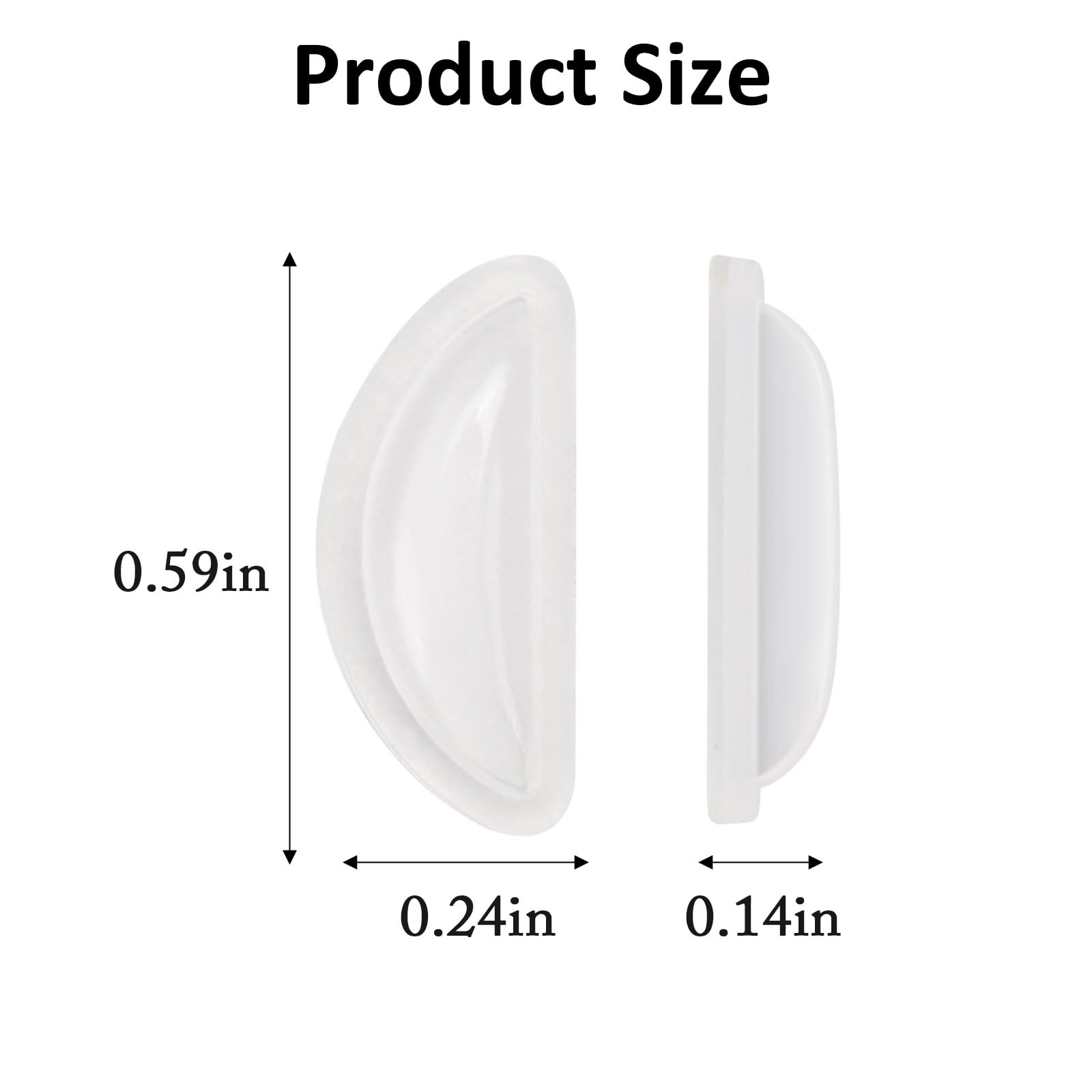 Coussinet nasal Tecbeauty en silicone doux offrant confort et tenue améliorée