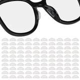 Tecbeauty emballage contenant 50 paires de coussinets nasaux en silicone anti-dérapants pour lunettes
