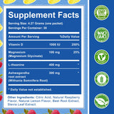 Mélange Ashwagandha et L-théanine avec Tecepec cortisol en poudre, soutien concentration naturelle.