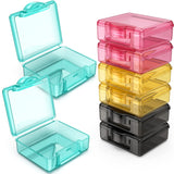 TecQach boîte pilules compacte avec ouverture poussoir, pratique en voyage.