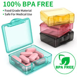 TecQach boîte pilules transparente sans BPA, facilité d identification.