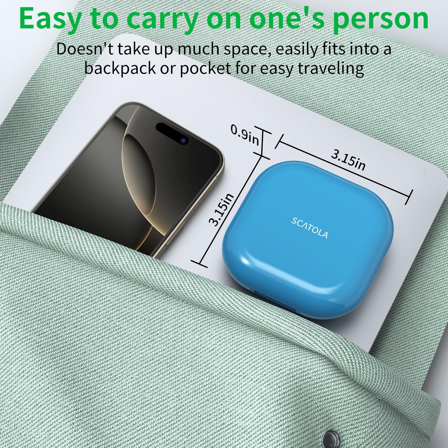 TecQach étui polyvalent pour petites pilules et accessoires, facile à transporter