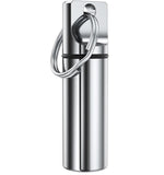 Porte-pilule TecQach avec anneau, compact et léger pour l'emporter partout.