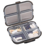 Teikou organisateur voyage pilules: 8 compartiments, rangement clair et pratique.