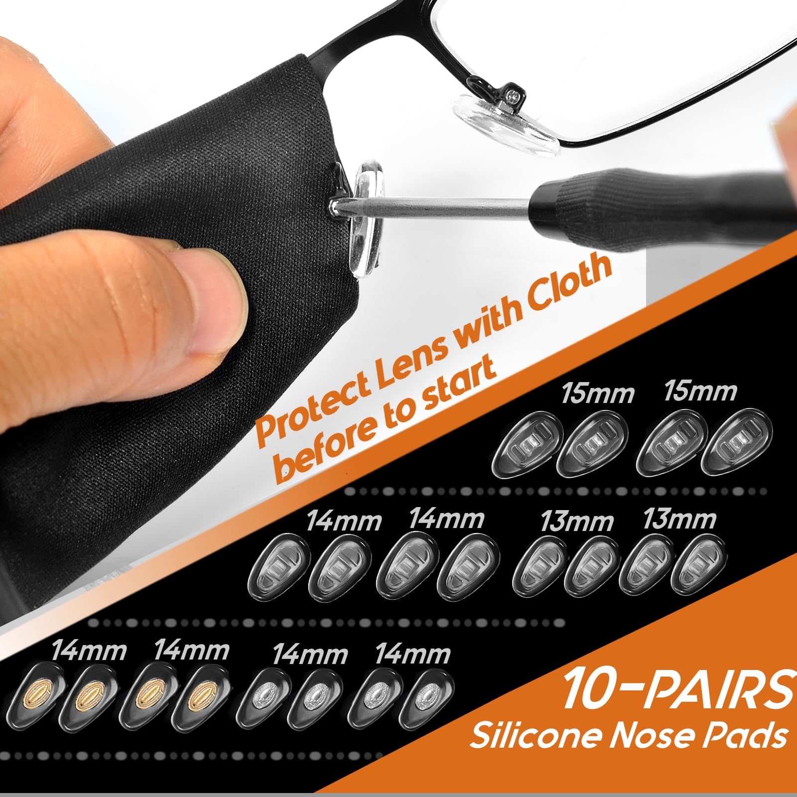 Boîtes séparées de vis pour lunettes TEKPREM évitant les mélanges