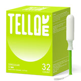 Tellove Tampons avec cœur coton biologique pour protection naturelle et douce.