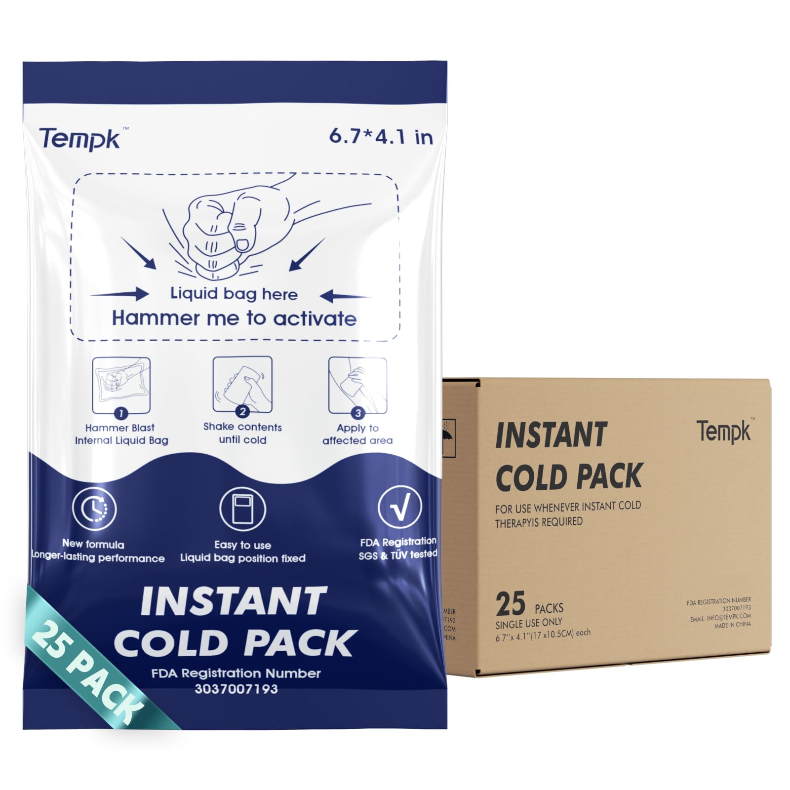 Tempk glace instantanée prête à l emploi pour un refroidissement rapide.
