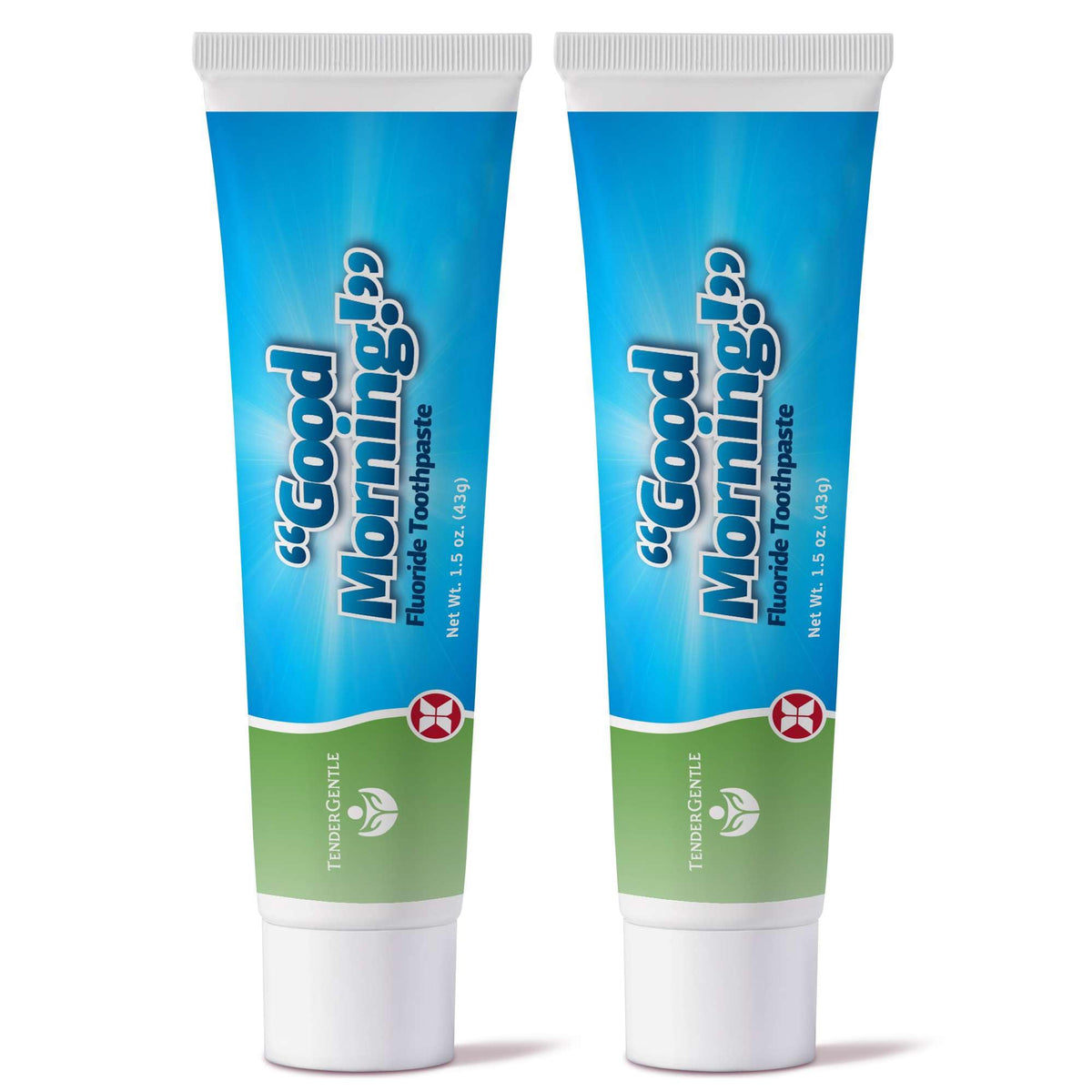 Dentifrice TenderGentle fluorure, tube de 1,5 oz, pack de 2 tubes pour toute la famille