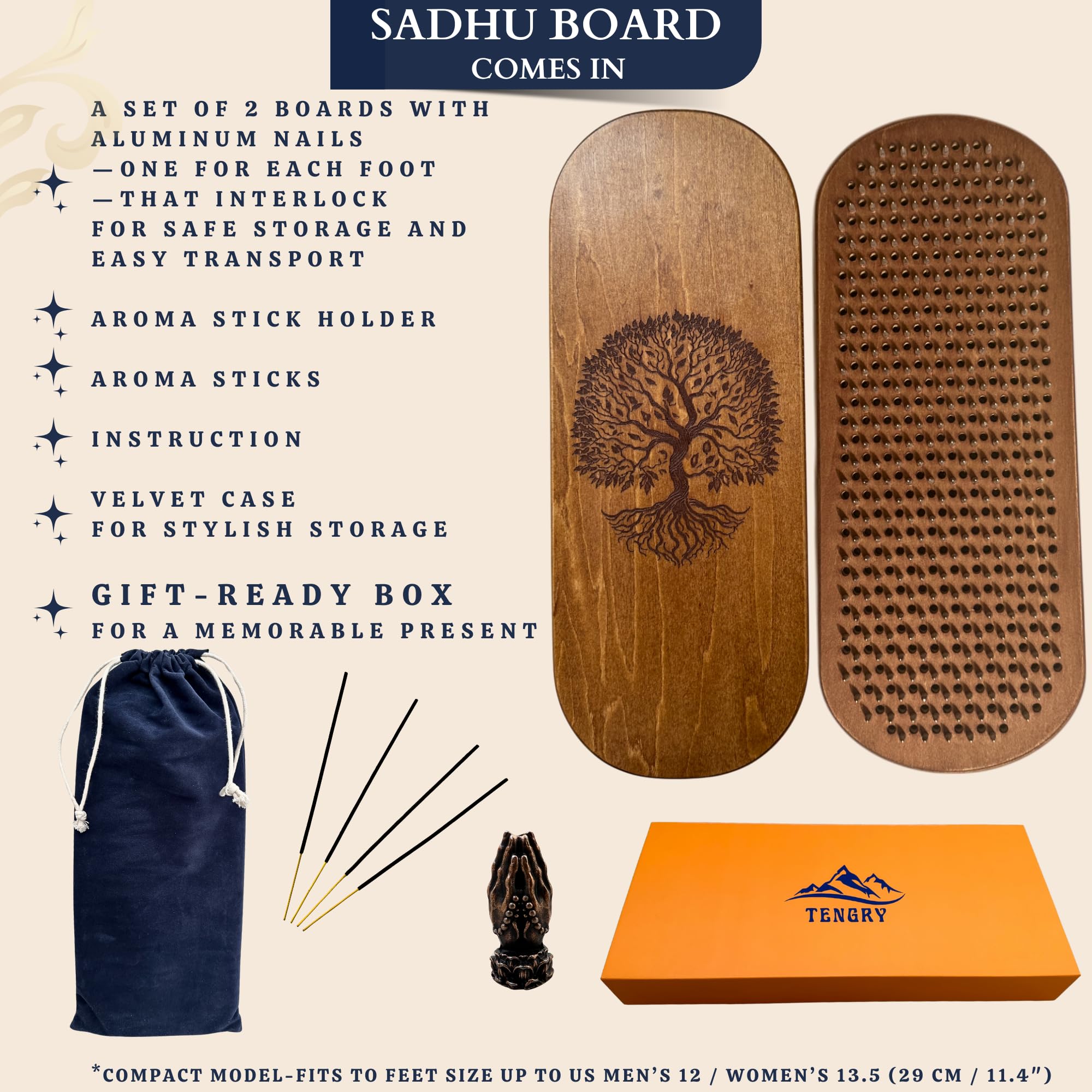 Utilisation TENGRY Sadhu Board pour massage d acupression du pied