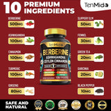 Tenmido Curcuma et Cannelle, capsules pour une digestion harmonieuse