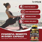 Tenmido Curcuma avec Poivre noir, meilleure absorption des ingrédients