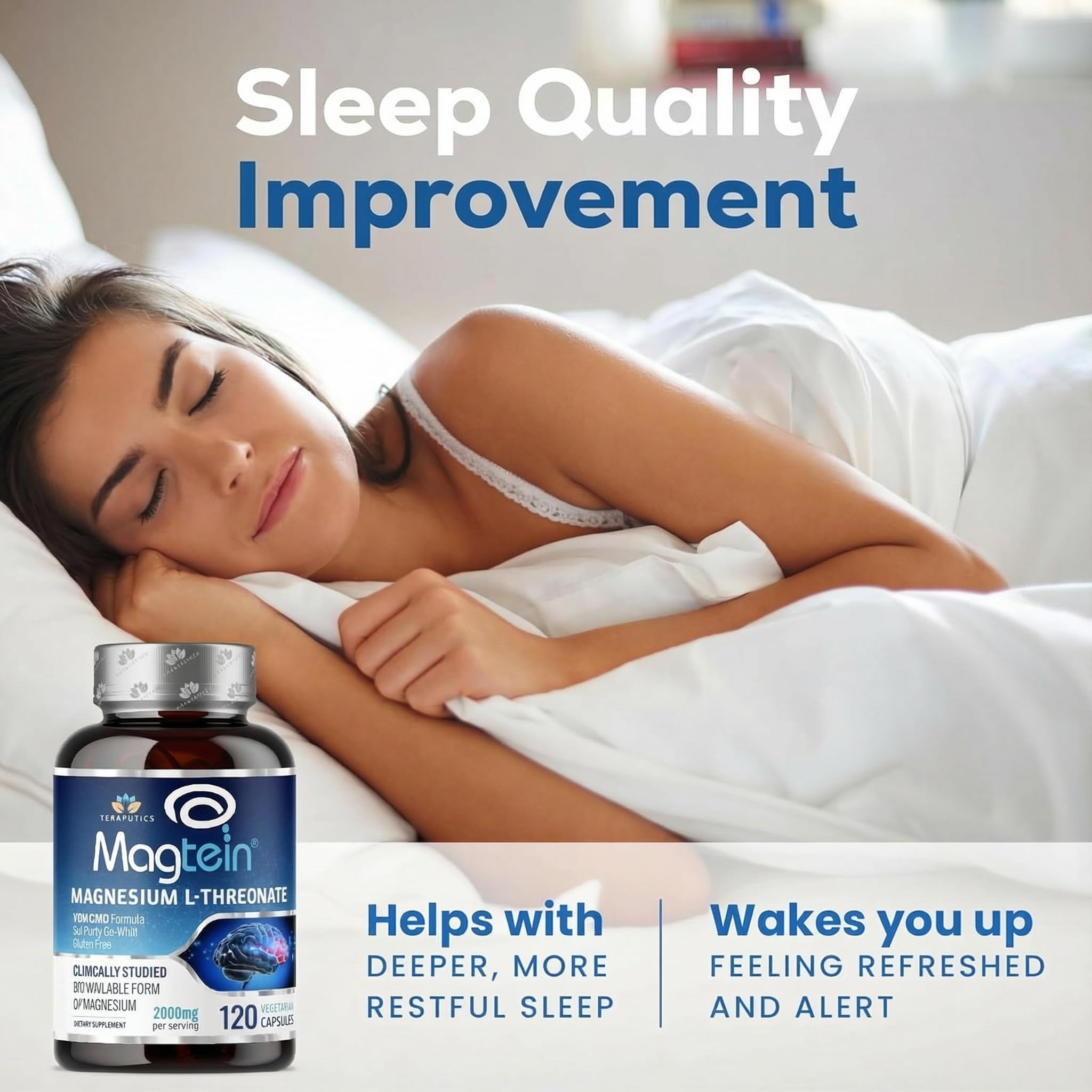 Teraputics Magtein: dosage en capsules facilitant l’ingestion quotidienne.