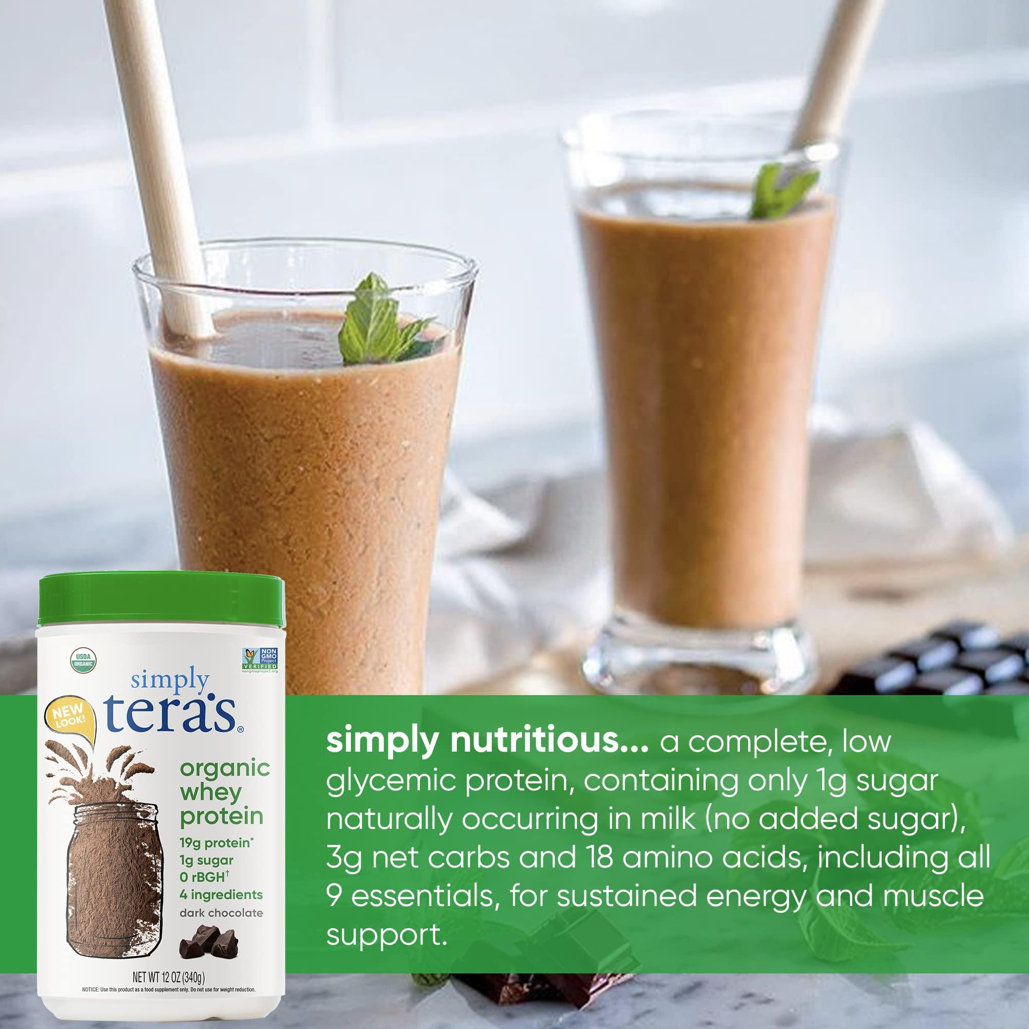 tera's whey chocolat noir prêt à être mélangé dans un shaker