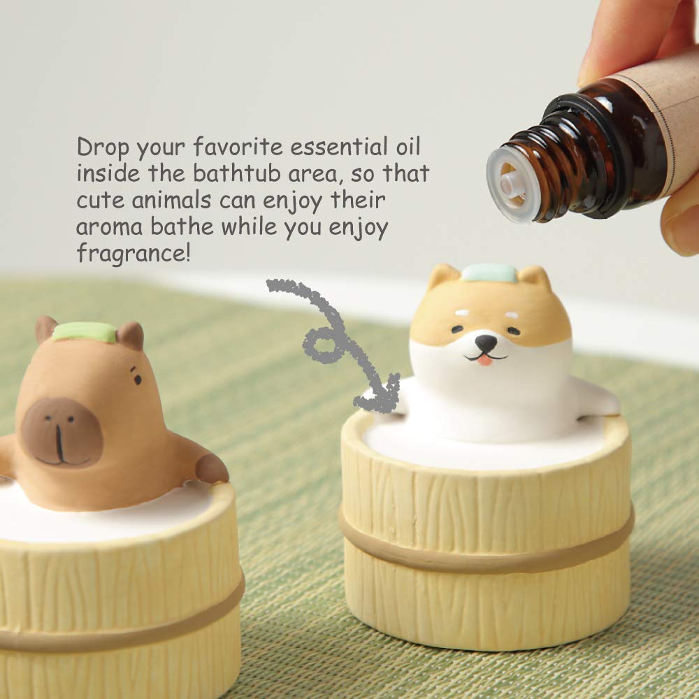 Terra Distribution diffuseur-pierre-ceramique chat bain cote, cadre discret pour bureau