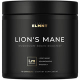 TERRA ELMNT criniere-de-lion capsules dans bouteille, soutien potentiel à la concentration.