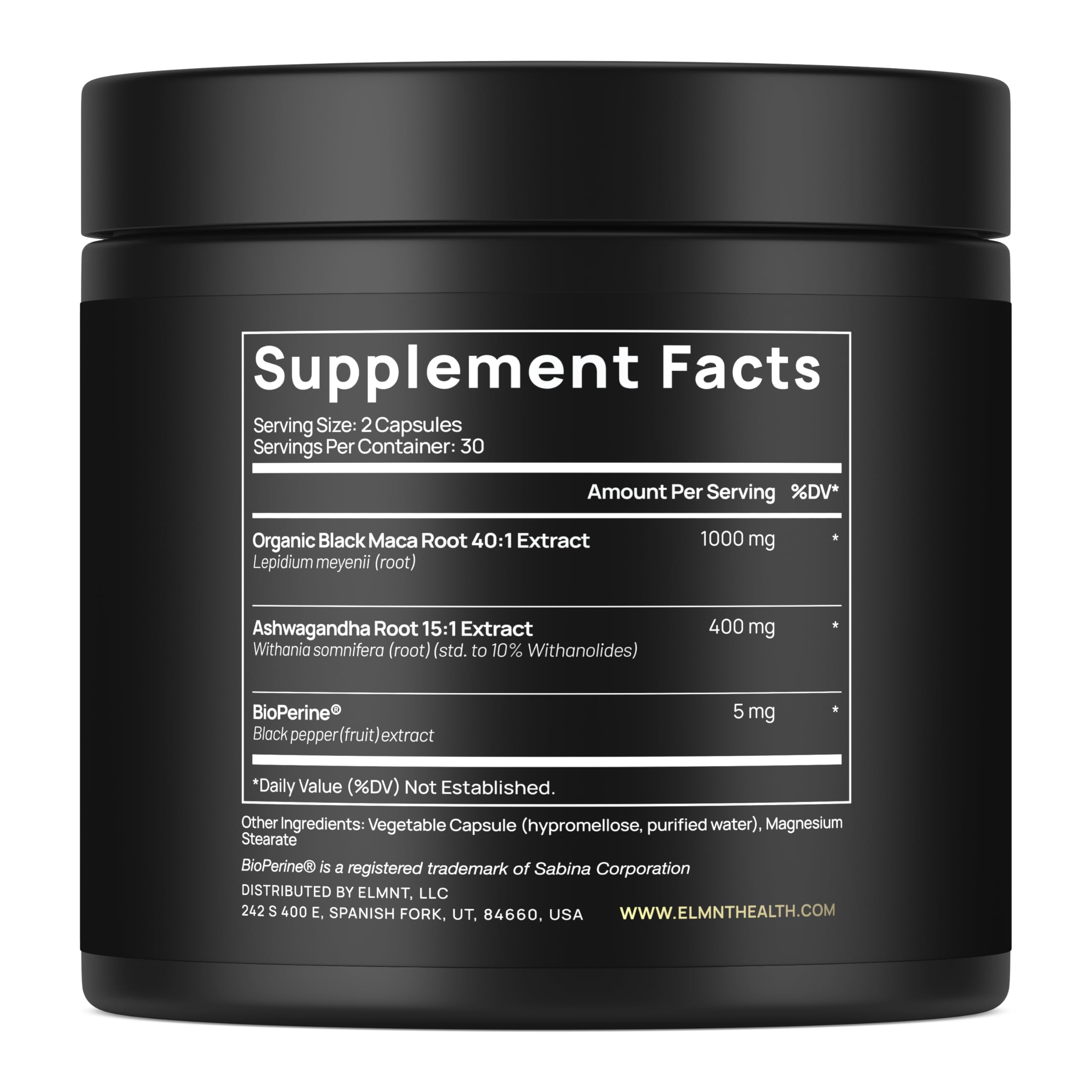 Ashwagandha Terra Elmnt, extrait de racine, soutien adaptogène potentiel.
