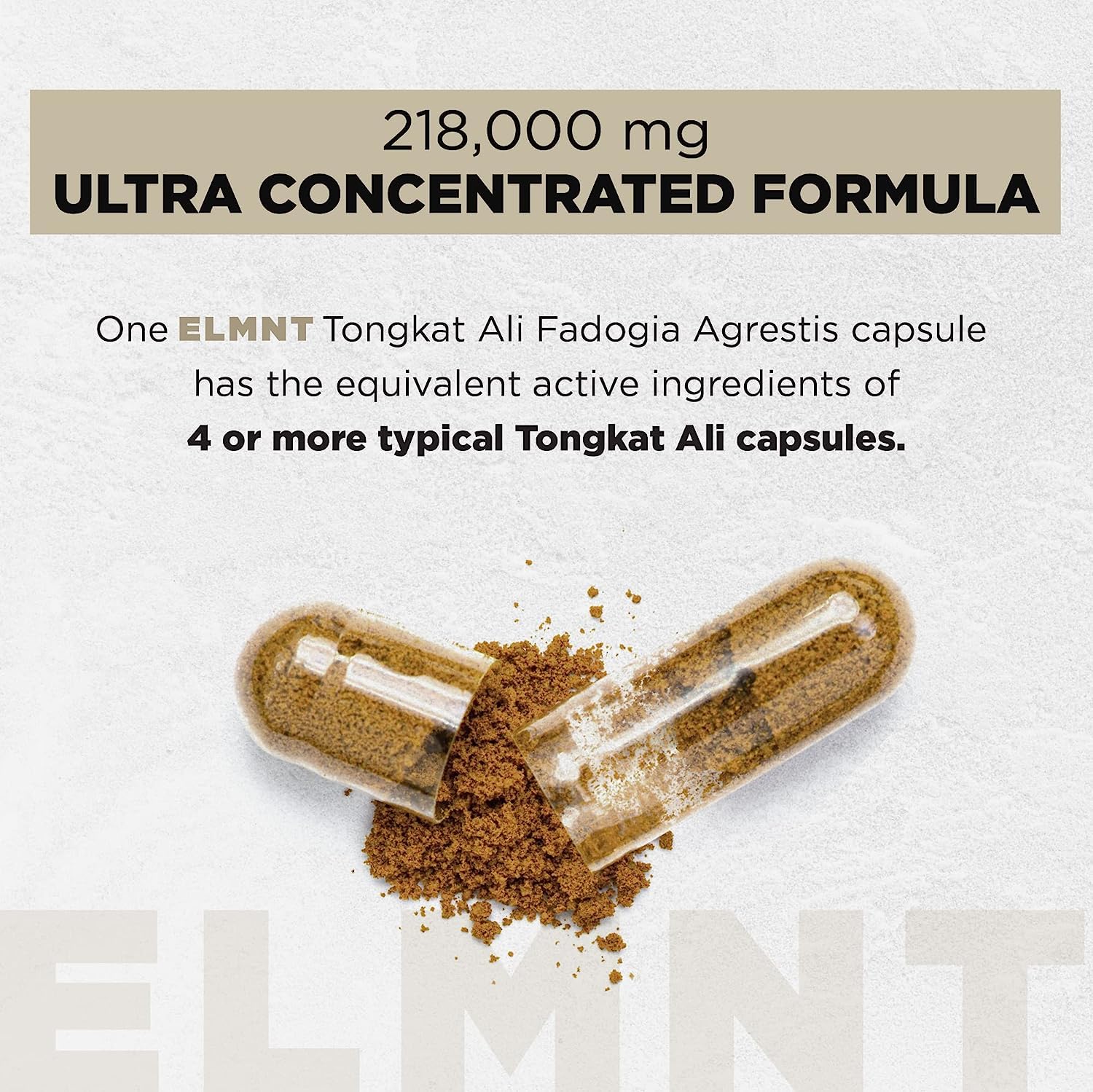 Terra Elmnt Eurycomanone 10%: concentration élevée affichée sur l’étiquette.