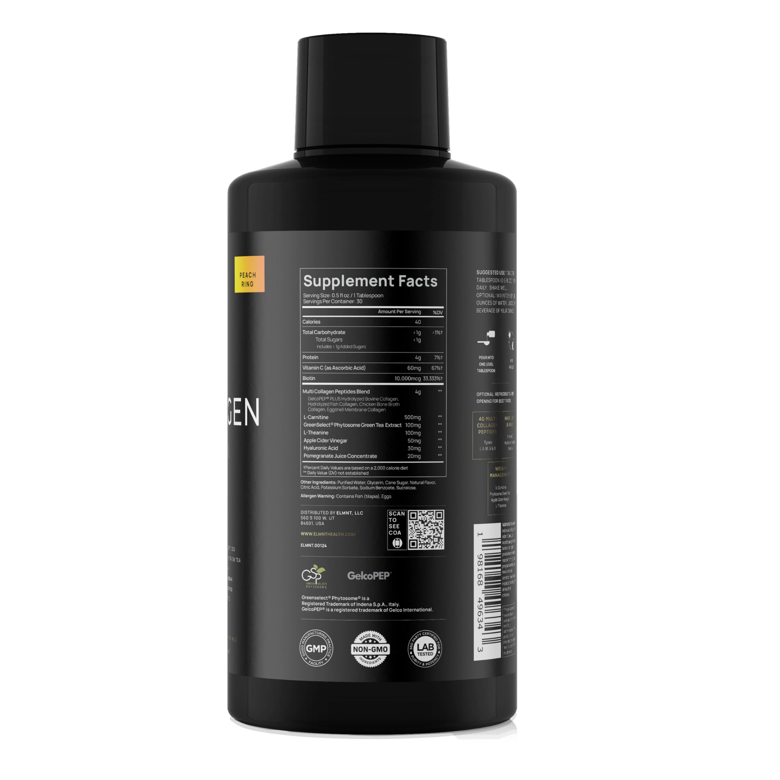 Terra Elmnt Collagène multi, 4 g par dose pour le soutien des fibres cutanées
