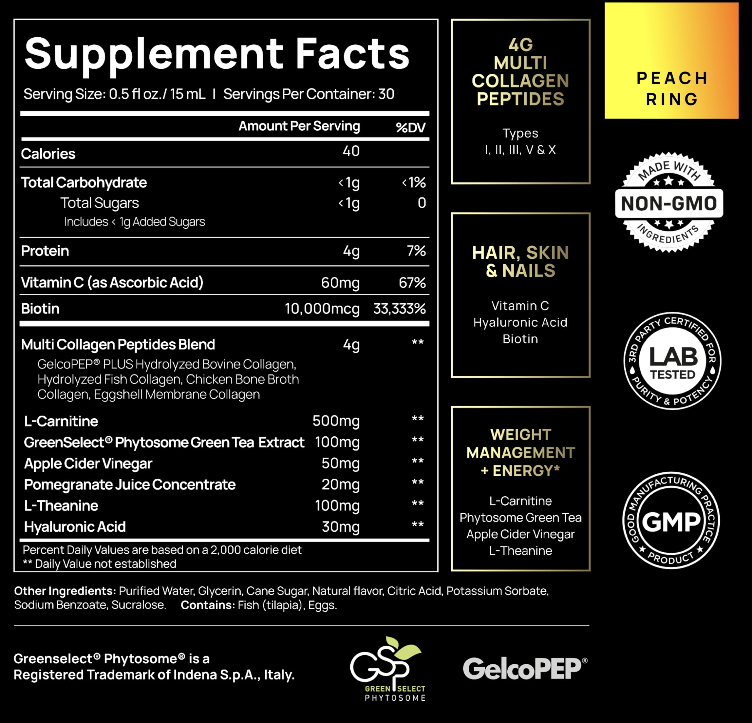 Terra Elmnt extrait de thé vert GreenSelect Phytosome, soutien potentiel du métabolisme