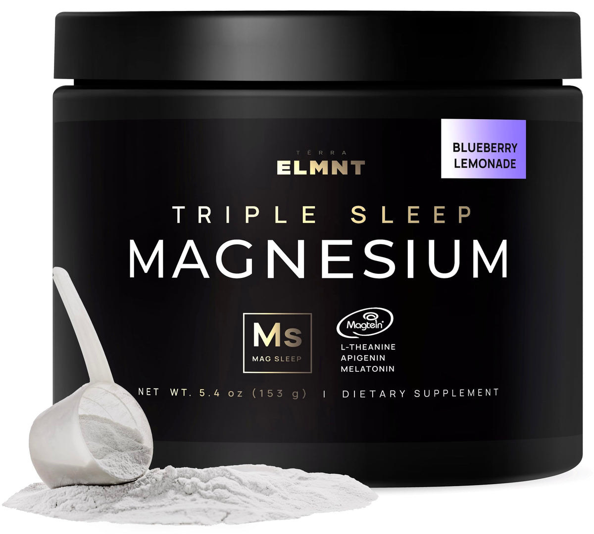 Terra Elmnt Triple Sleep : bouteille affichant le magnésium L-thréonate pour un repos potentiel