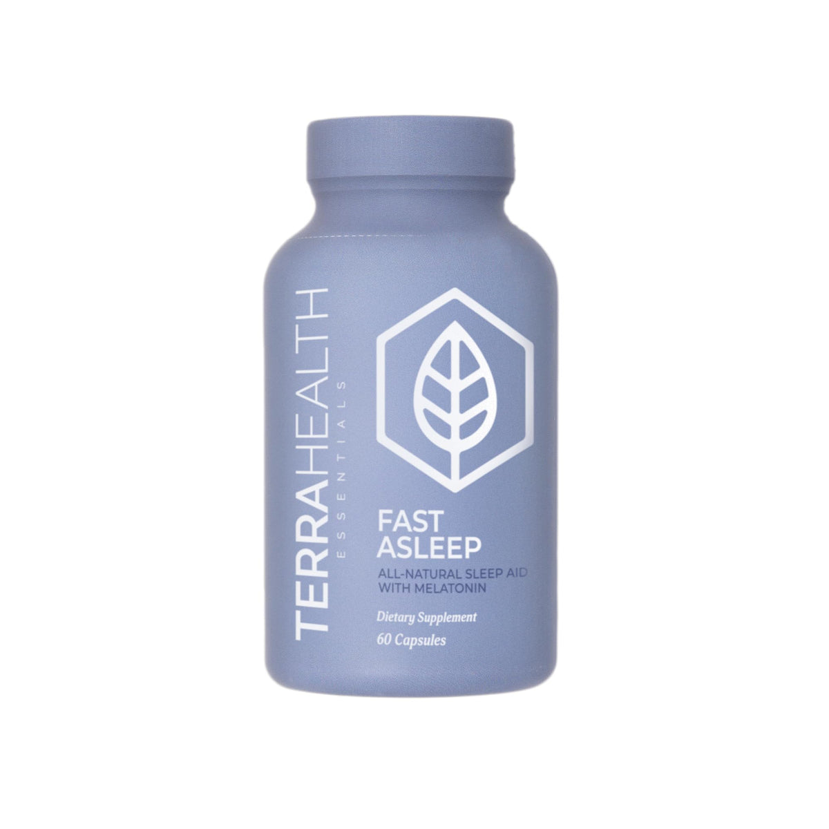 Terra Health Essentials Fast Asleep bouteille en cours de versement pour un sommeil naturel