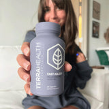 Packaging Terra Health Essentials Fast Asleep emballage simple et pratique pour usage quotidien