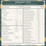 TERRA ORIGIN Greens Blend antioxydants: curcuma et thé vert pour soutien potentiel.