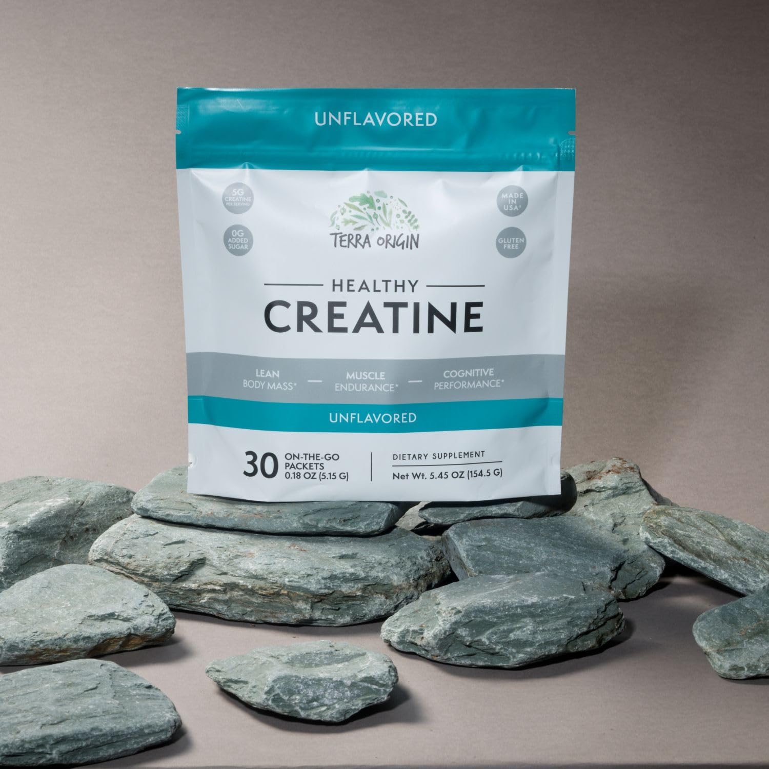 Bouteille Terra Origin Creatine micronisée à emporter lors de déplacements.
