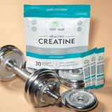 Produit sans gluten Terra Origin Creatine micronisée, adapté à certains régimes.