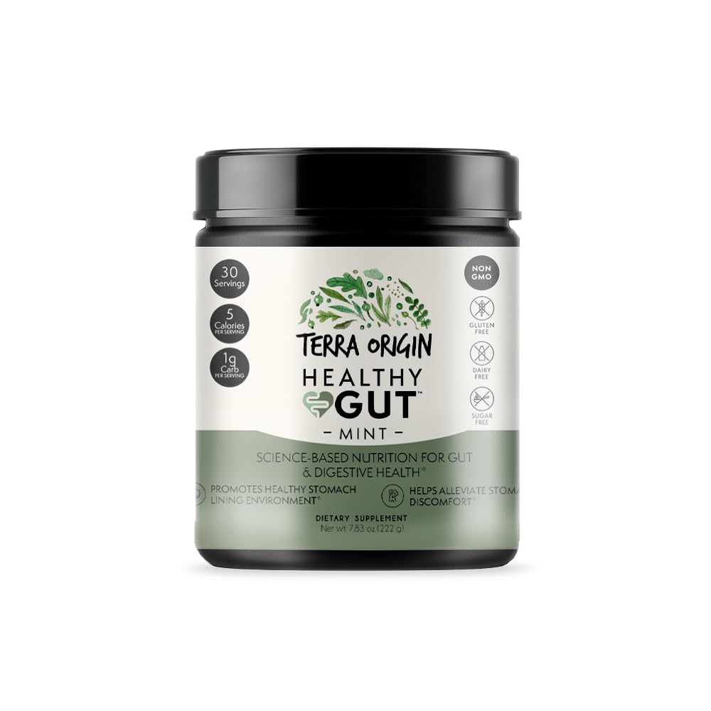 Terra Origin Poudre Santé Digeste Menthe : soutien potentiel à la digestion et au confort.