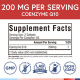 Terranics CoQ10 – Capsules visibles, absorption améliorée grâce à l'huile d'olive extra vierge.