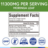 Gélules Terranics Moringa, bouteille ouverte, prise quotidienne facile.