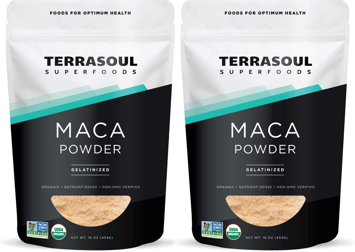 Terrasoul Maca gelatinisee bio en sachet, texture fine et énergie potentielle