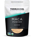 Terrasoul Maca Poudre Gelatinisee, emballage pratique et biologique