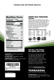 Terrasoul protéine de chanvre biologique, doseur inclus pour portions faciles.