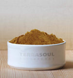 Terrasoul Reishi poudre préparation boisson: texture lisse et neutre.