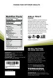 Terrasoul Superfoods Amla en poudre, sachet, usage quotidien pour enrichir les boissons.