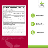 Terry Naturally Artery Strong: etiquette du produit affichant les vitamines A et D3