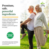 Étiquette Arthocin sans allergènes courants et conservateurs