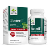 Bouteille Terry Naturally Bacteril montrant le packaging; soutien immunitaire potentiel.